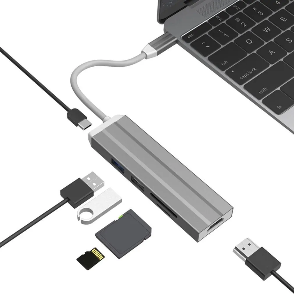 USB C концентратор USB-C к HDMI Adaptador Thunderbolt RJ45 3 концентратор USB для MacBook samsung Dex Galaxy S10/S9 USB-C