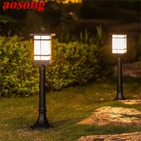 aosong classical outdoor lawn lamp light led waterproof electric home for villa path garden