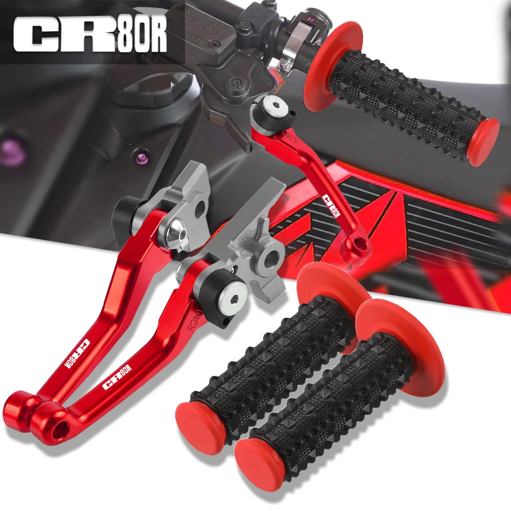 

Motocross Non-slip Hand Grips Dirt Bike Brake Clutch Levers FOR HONDA CR80R 1998 1999 2000 2001 2002 2003 2004 2005 2006 2007