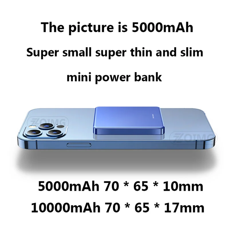 

10000mAh Power Bank 15W Magnetic Wireless Fast Charger For magsafe powerbank Mobile Phone battery For iphone 12 xiaomi Samsung