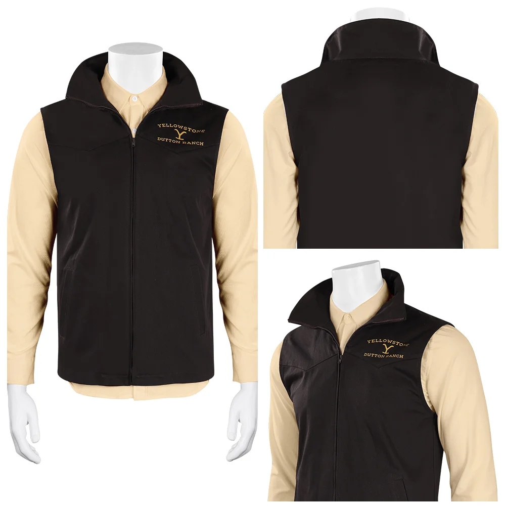 

Желтый камень Джон дуттон Косплей Костюм Хэллоуин Карнавал жилет наряды