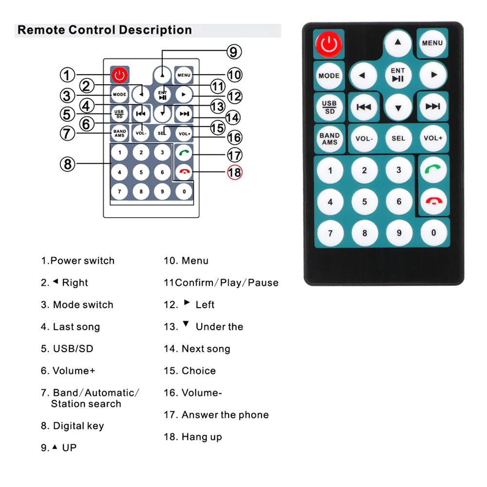 Универсальная камера заднего вида мультимедийный MP5 плеер 7-дюймовый HD сенсорный