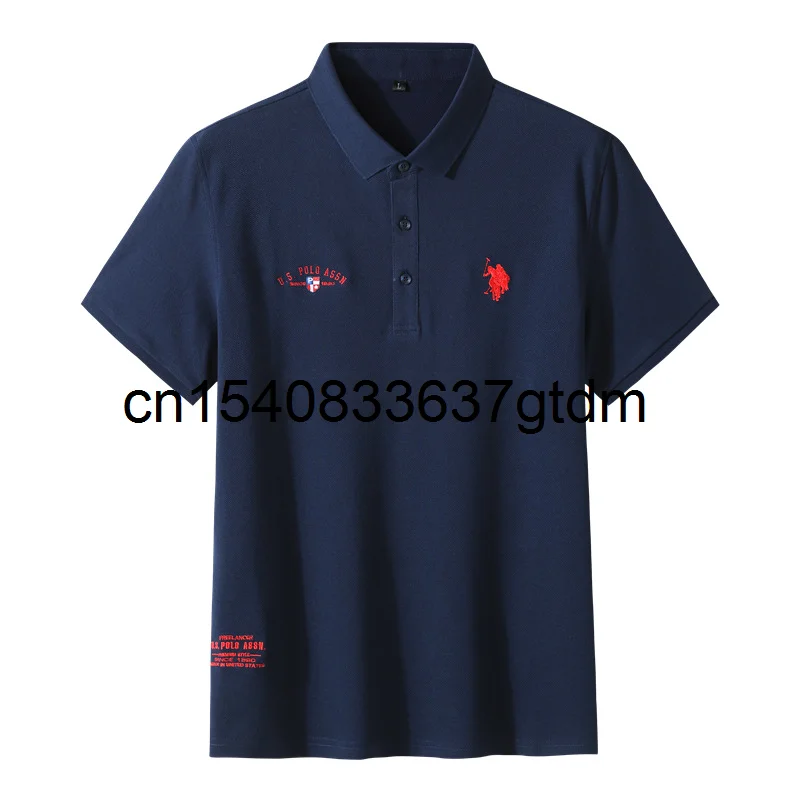 

Summer 2021 new men's fat plus large fashion casual Lapel short sleeve T-shirt