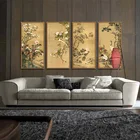 Традиционная китайская живопись пионов, национальная красота и Небесный аромат Китая, необработанная Картина на холсте