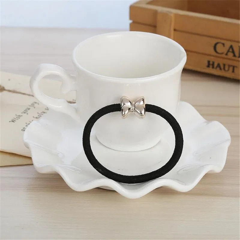 Резинки для волос женские черного цвета упаковка |