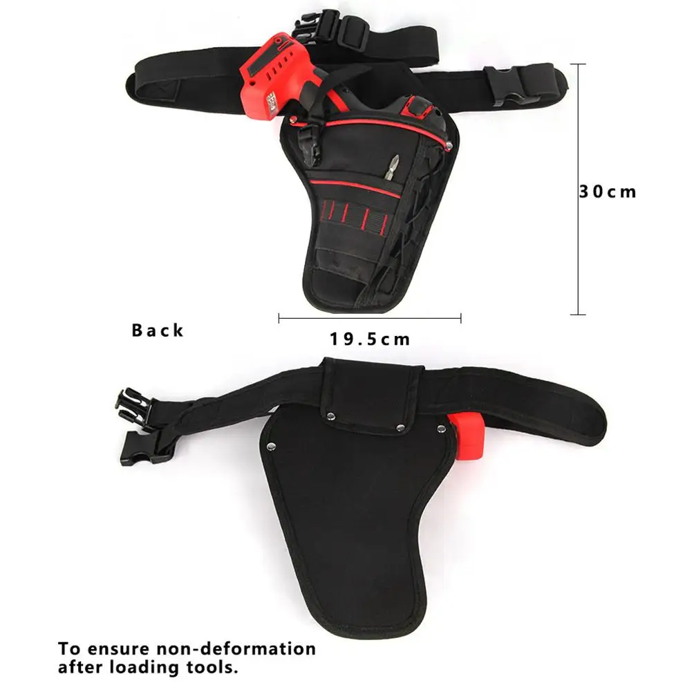 

Electric Belt Waist Tool Bag Professional Oxford Wrench Hammer Screwdriver Drill Holster Porch Tool Bag Tool Pouch Dropshipping
