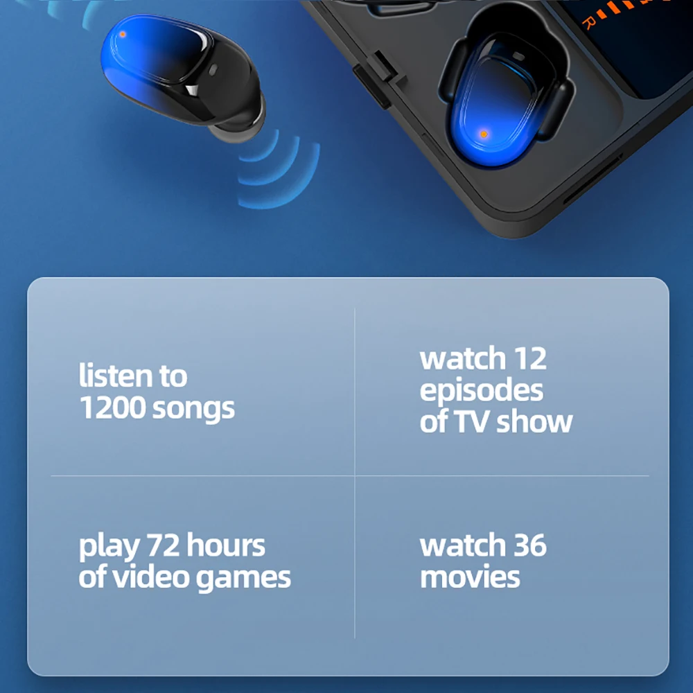 TWS Bluetooth наушники V5.0 сенсорные беспроводные наушники 9D стерео Спорт водонепроницаемый гарнитура Handsfree с светодиодный дисплей питания