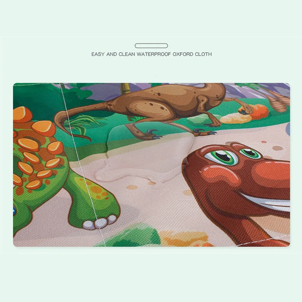 Портативный детский игровой коврик для ползания динозавров и коробка хранения