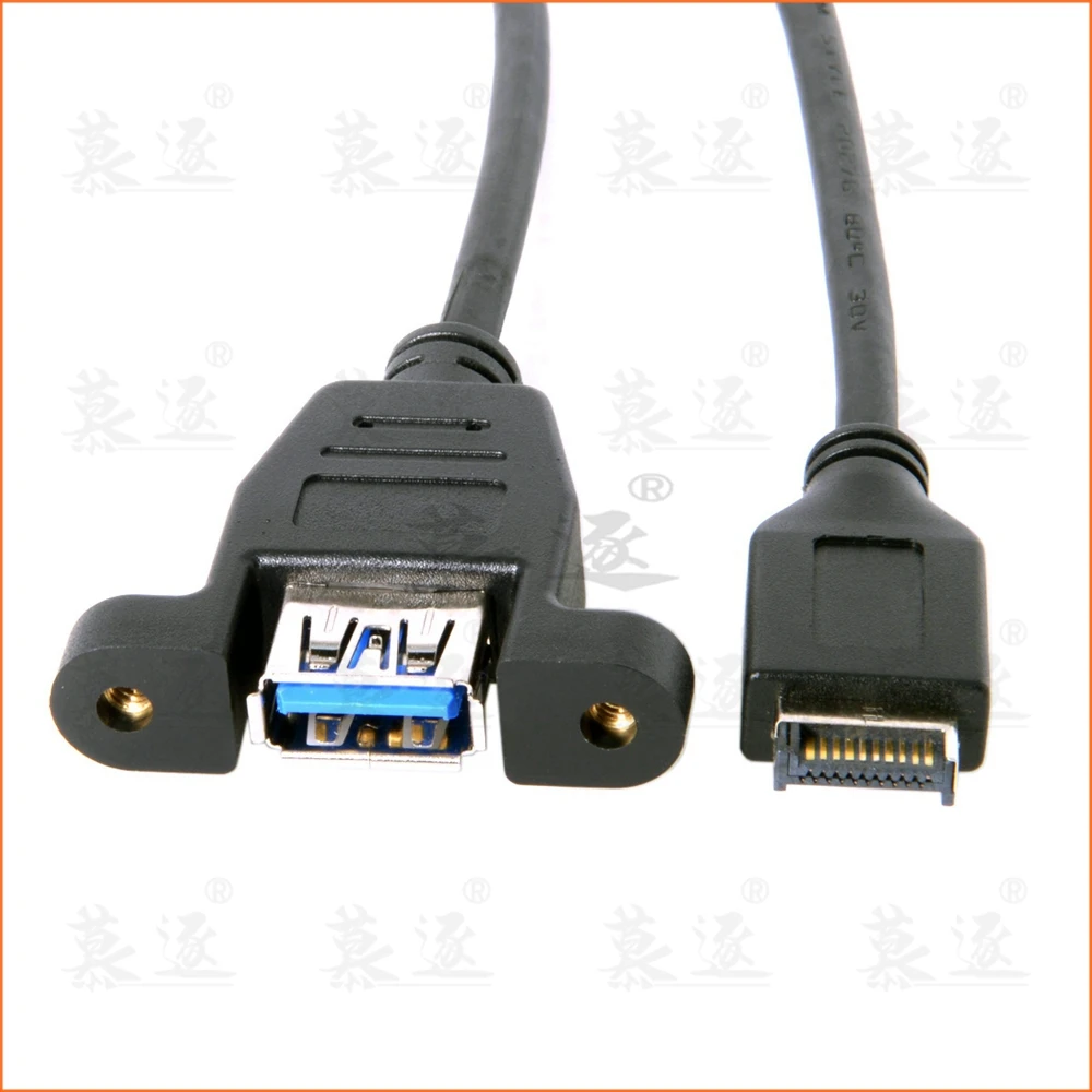 50 см USB 3 1 type c Фронтальная панель штекер к 0 тип A Женский удлинитель Панель