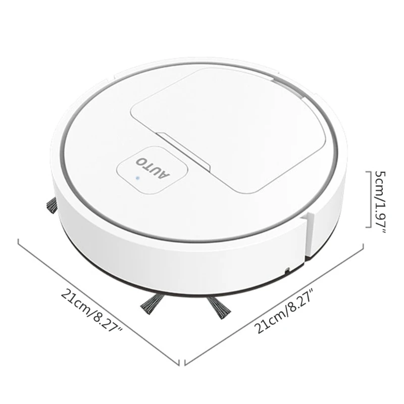 Robot de barrido autom&aacute;tico 667B de 800mAh, Robot de barrido autom&aacute;tico, reconoce los obst&aacute;culos, limpieza de pelo y polvo ultrasilenciosa-5