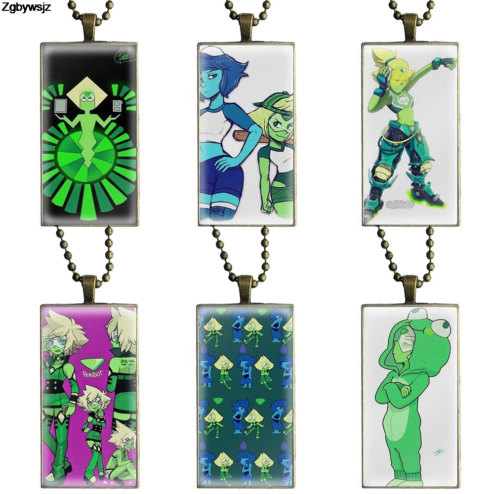 Для мужчин и женщин подарок на вечерние ринку Марка Steven Universe Peridot ювелирные