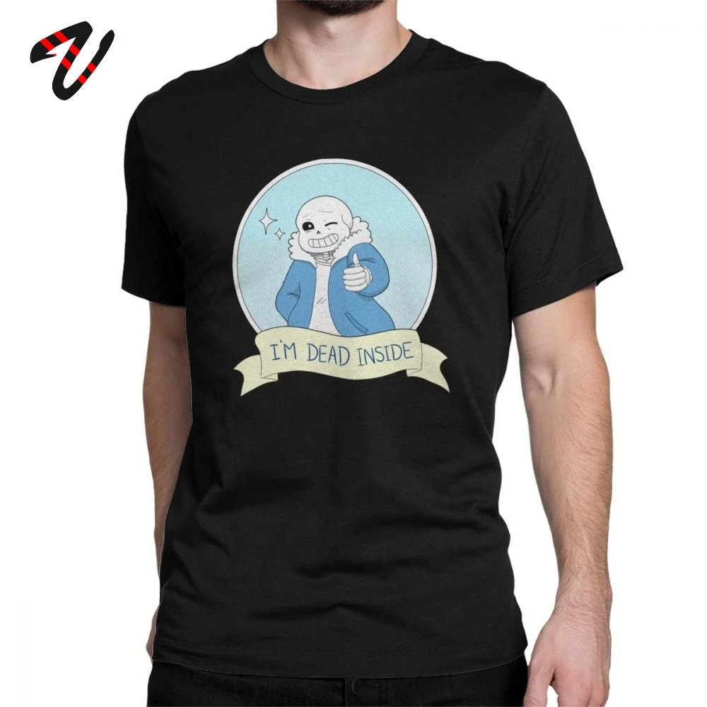 Undertale футболки мужские Sans I'm Dead Inside Игра Футболка день рождения Подарочная