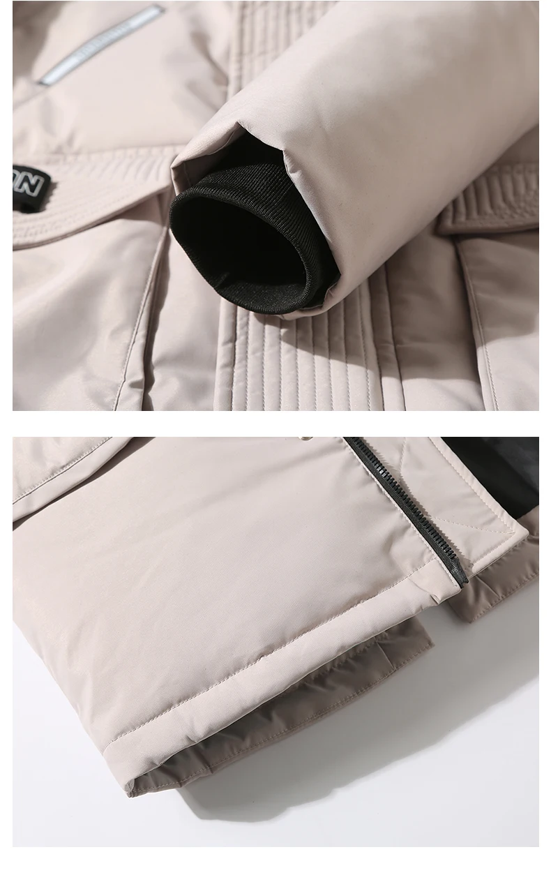90%Down Jackets new winter men's down jacket high quality Detachable Fur Collar male's jackets thick warm Outdoor windproof
