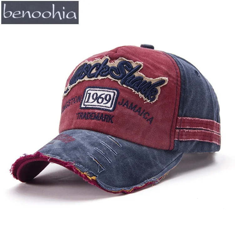 Новая взрослая Повседневная шляпа для отца мужские вымытые джинсовые Хлопковые
