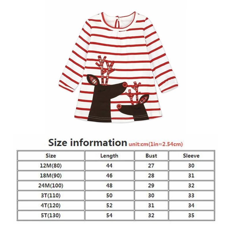 

Long Sleeve Girls Dresses Autumn Winter Children Clothes 2020 Christmas Stripe Print Girl Princess Dress Baby Girl Birthday