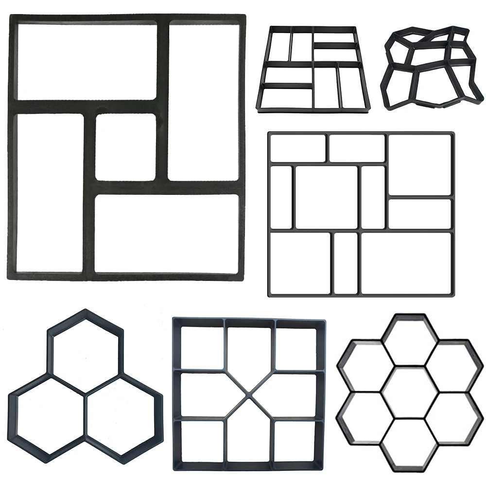 

DIY concrete molds, build paving mold reusable concrete paving mold cement brick mold garden stone soil path pavement scraper