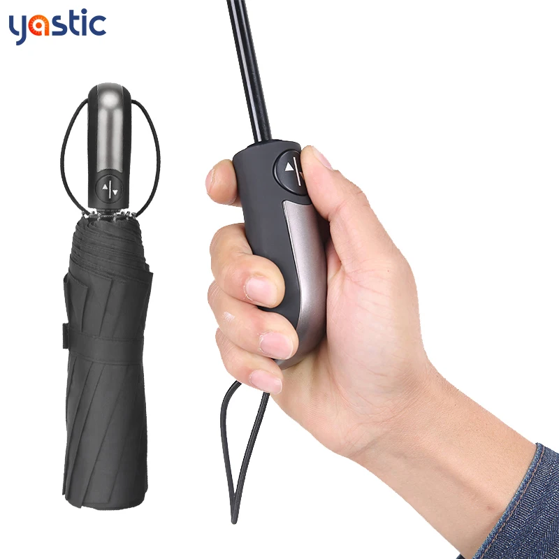 Зонт складной автоматический для мужчин и женщин зонт с защитой от ветра