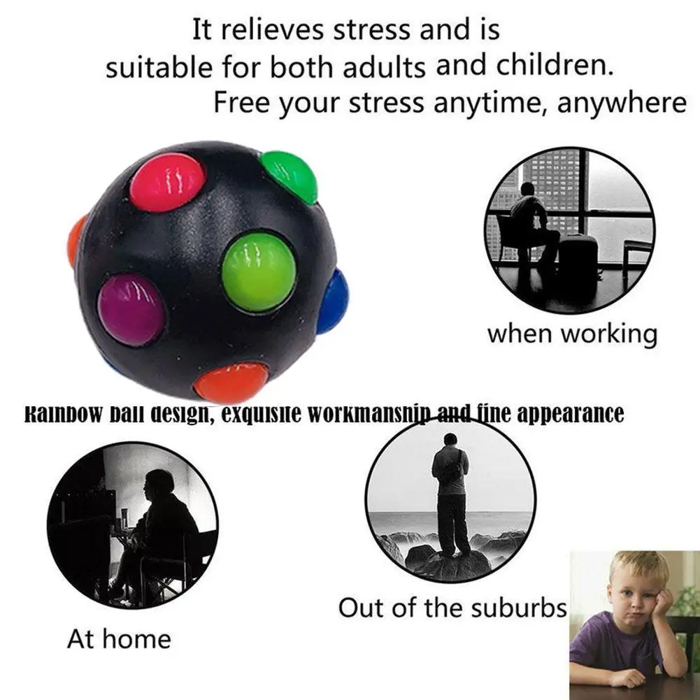 

Magic Rainbow Ball Cube Speed Puzzle Ball For Children Gifts Learning Educational Kids Reliever Toys Adult Stress