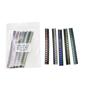 5 цветов x20pcs = 100pcs 1206 SMD посылка красный белый зеленый синий желтый 1206 светодиодный kit Бесплатная доставка