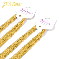 zeadear jewelry fashion necklaces link chain onehalf dozen gold planted hot sale lady high quality anniversary daily wear gift
