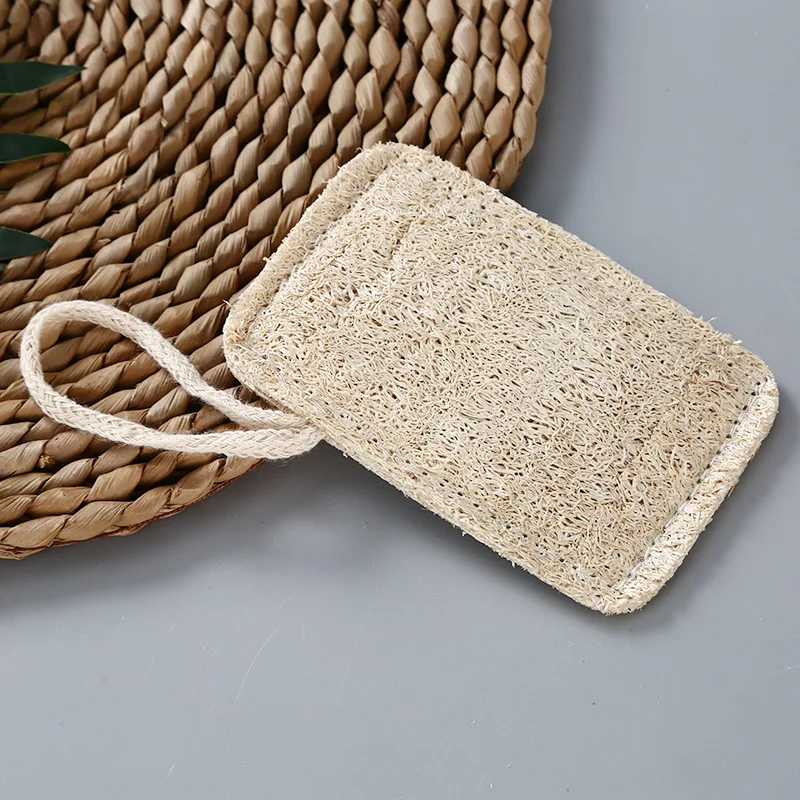 5 Pcs/Bag  Natural Loofah Dishwashing Brush For Pet Bowl Cleaning Cloth And Easy To Break Down In Nature