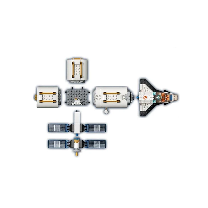 Новинка конструктор Lepining City Space Series модель лунной космической станции 60227 игрушки