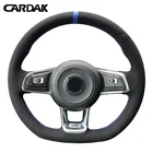 CARDAK, черная замшевая искусственная кожа для Volkswagen Golf 7 GTI Golf R MK7 Polo Scirocco 2015 2016