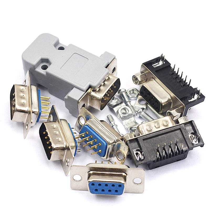 

Connectors DB9 9Pin Male To Male Mini Gender Changer Adapter RS232 Serial Connector Female To Female Female To Male