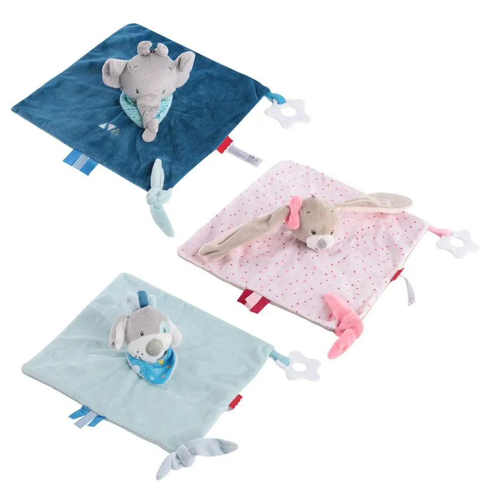 Детские плюшевые мягкие игрушки милый медведь кролик успокаивающее полотенце