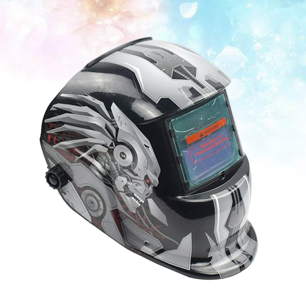 

Solar Powered Welding Helmet Auto Darkening Welding Helmet Professional Welding Mask Wide Shade Range Large Viewing Area (B Styl