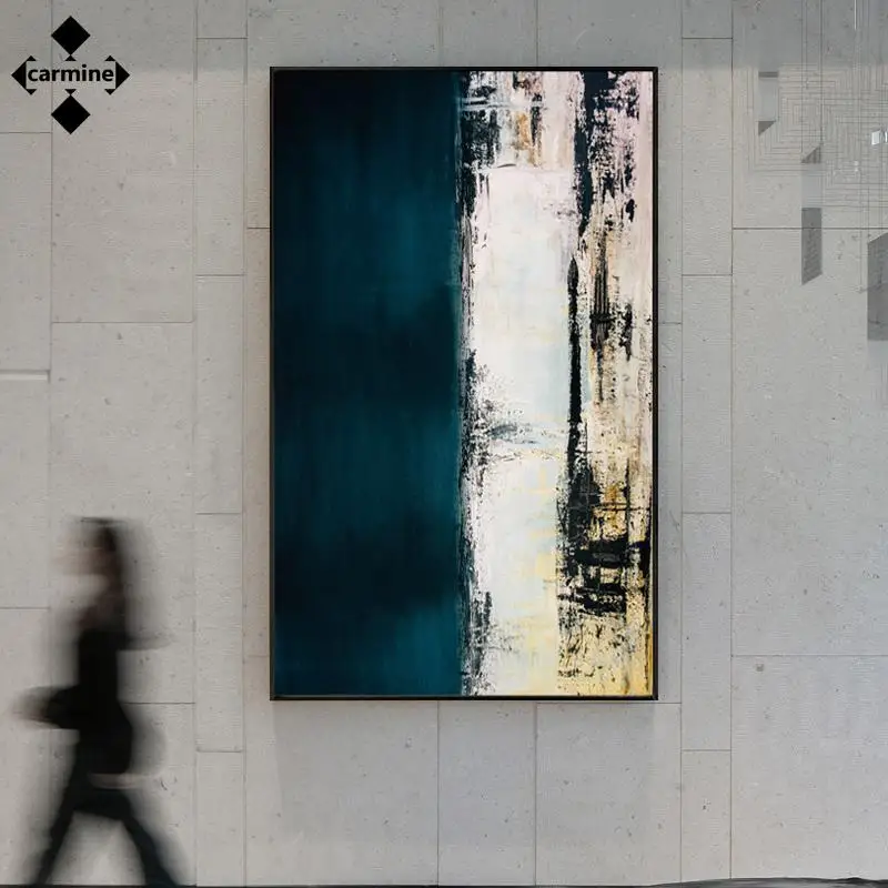 

Vintage Abstract Canvas Painting Modern Nordic Posters and Prints Green Paint Printing Picture for Home Interior Decor Frameless