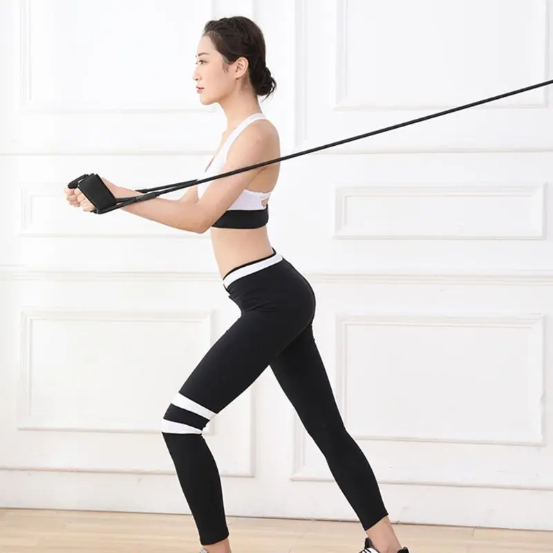 

Yoga Gym Workout Elastic Resistance Bands Set with Ankle Strap Pull Rope Tension Drop Shipping