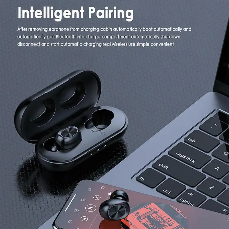 B5 TWS Bluetooth 5 0 Беспроводные наушники с сенсорным управлением водонепроницаемые 9D