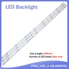 100% Новинка, 10 комплектов = 30 шт. 8LED 850 мм Светодиодная лента с подсветкой для LG 43-uh6030 43UF640, UF64_UHD_A 43LH60FHD, EAV63192501