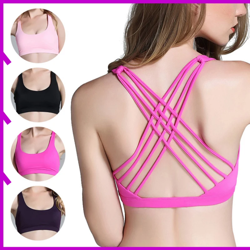 

Sports Bra Female Push-up Bra Jogging Gym Female Girl Underwear Fitness Running Yoga Sports Top Home leisure Free shipping