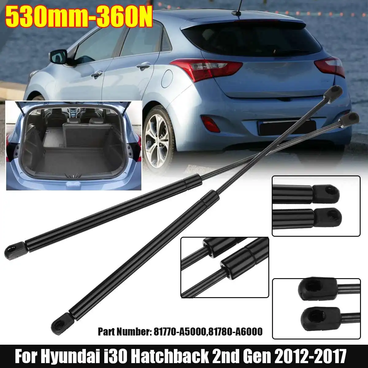 

Pair Car Tailgate Boot Gas Spring Strut Lift Cylinder Support 81780-A6000 For Hyundai I30 2012 2013 2014 2015 2016 2017
