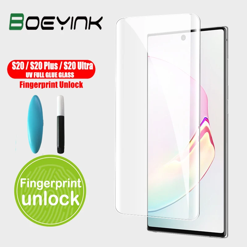 100D УФ полностью наклеиваемая поверхность премиум класса закаленное стекло для