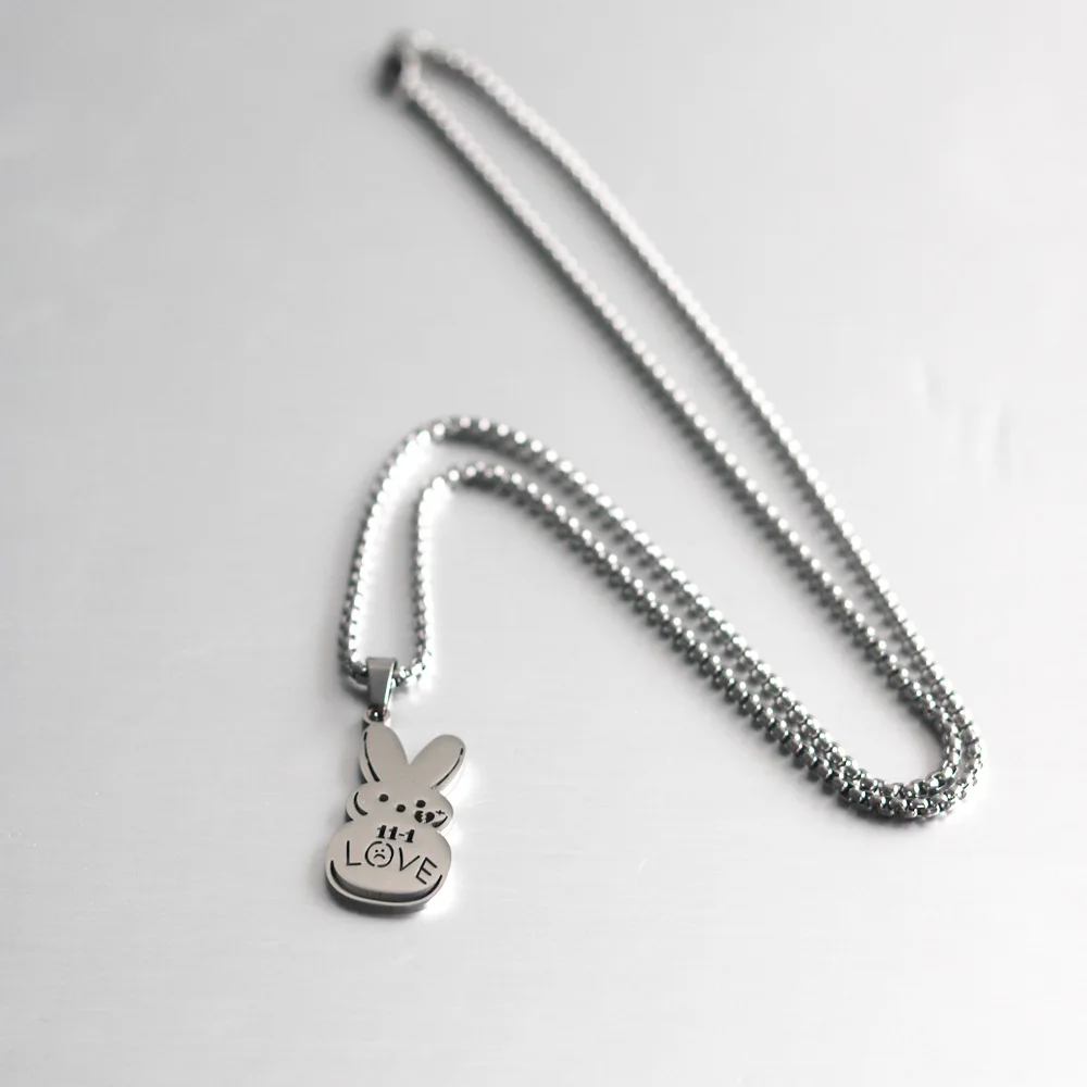 Лидер продаж Очаровательная простая цепочка из нержавеющей стали в виде кролика