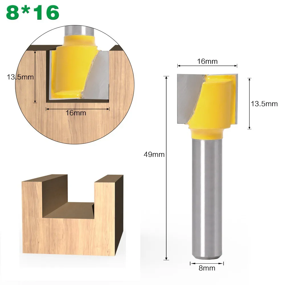 

1pcs 8mm Woodwork Milling Cutter Shank Flush Trim Router Bit Pattern Bit Top Bottom Bearing Blade Template Wood Milling Cutter