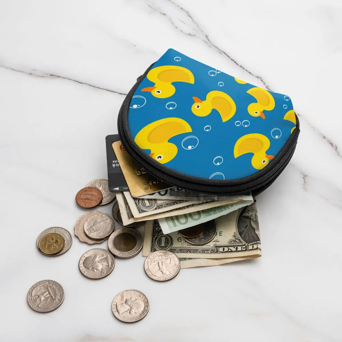 Маленький кошелек на молнии для женщин короткий бумажник с отделением кредитных