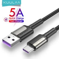 kuulaa 5a usb type c cable for huawei mate 20 pro p20 lite supercharge usb c fast charging cable type c cable for xiaomi mi 10t