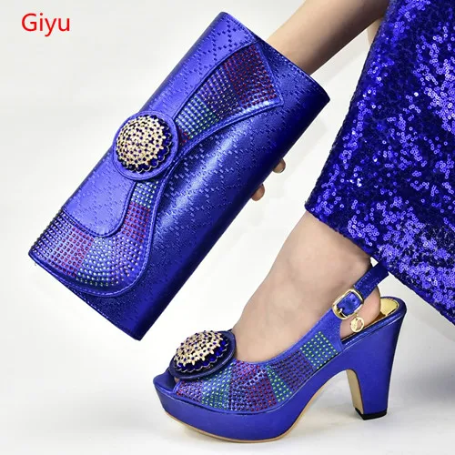 Doershow Лучшая цена итальянская искусственная африканская Свадебная обувь и сумка
