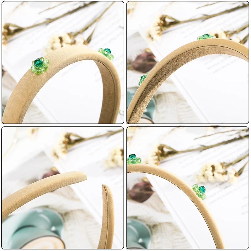 

AWAYTR Solid Color Elastic Hairbands Rhinestone Fashion Women Hair Hoop Bands Girls Female New Headbands Bezel Hair Accessories
