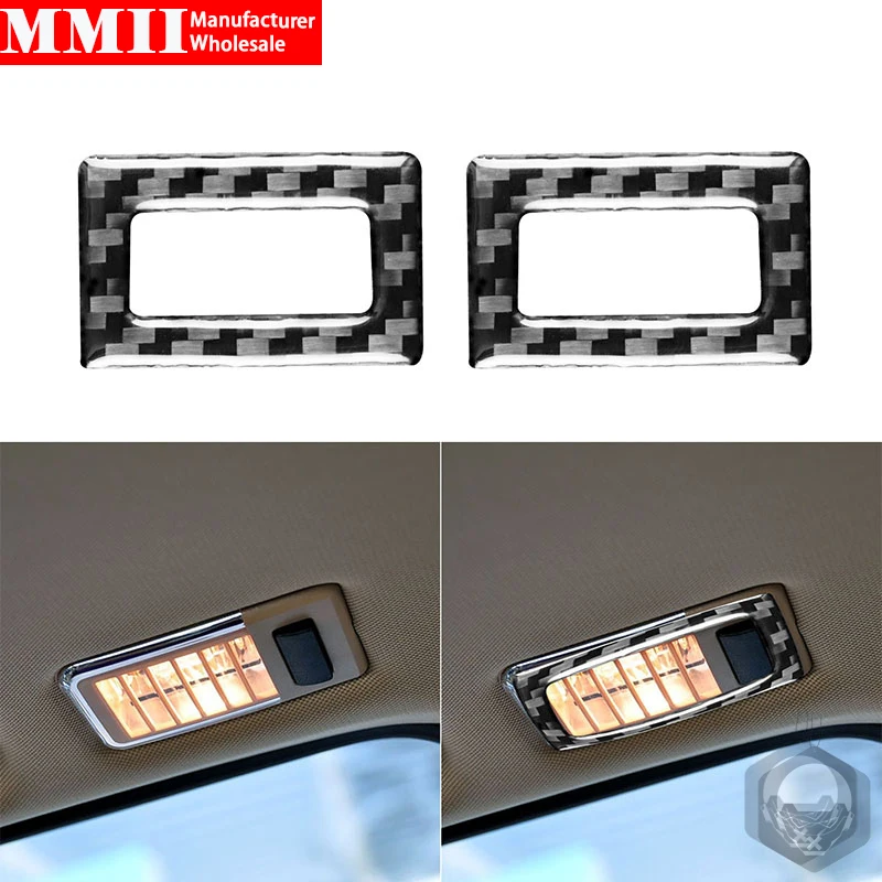 Carbon Fiber Stickers For BMW X3 E83 2004 2005 2006 2007 2008 2009 2010 Overhead Roof Light Frame Trim Interiors Car Accessories