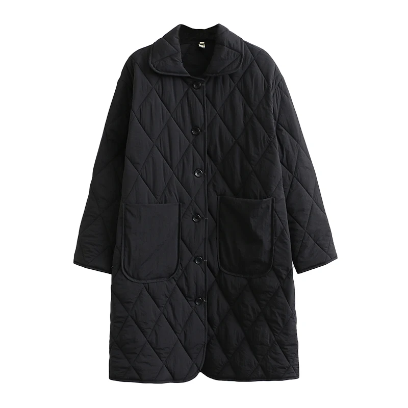 Thick Cotton Coat Winter Femmes Women's Korean Casual Long Thin Loose Parka Hooded Jacket Shirt Big Pocket Outerwear Female