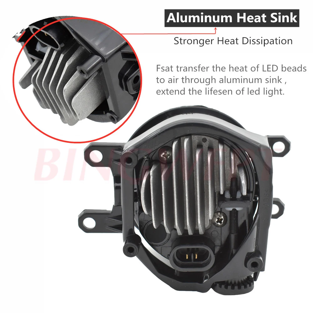 2шт. передний светодиодный противотуманный фонарь для автомобиля H11 12V прямая замена для Toyota Aygo (_B4_) 2014 2015 2016 2017 2018.