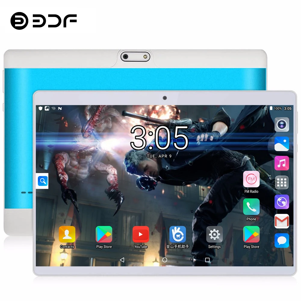 BDF планшет 10 дюймов 4G телефон планшетный ПК Android 8,1 Восьмиядерный 1280*800 ips планшеты Bluetooth WiFi 4 Гб+ 64 ГБ Android планшет 7 8 9 10