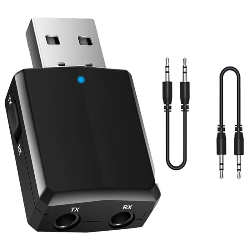 USB Bluetooth 5 0 передатчик приемник адаптер ключ o 3 мм AUX для ПК наушники дома стерео
