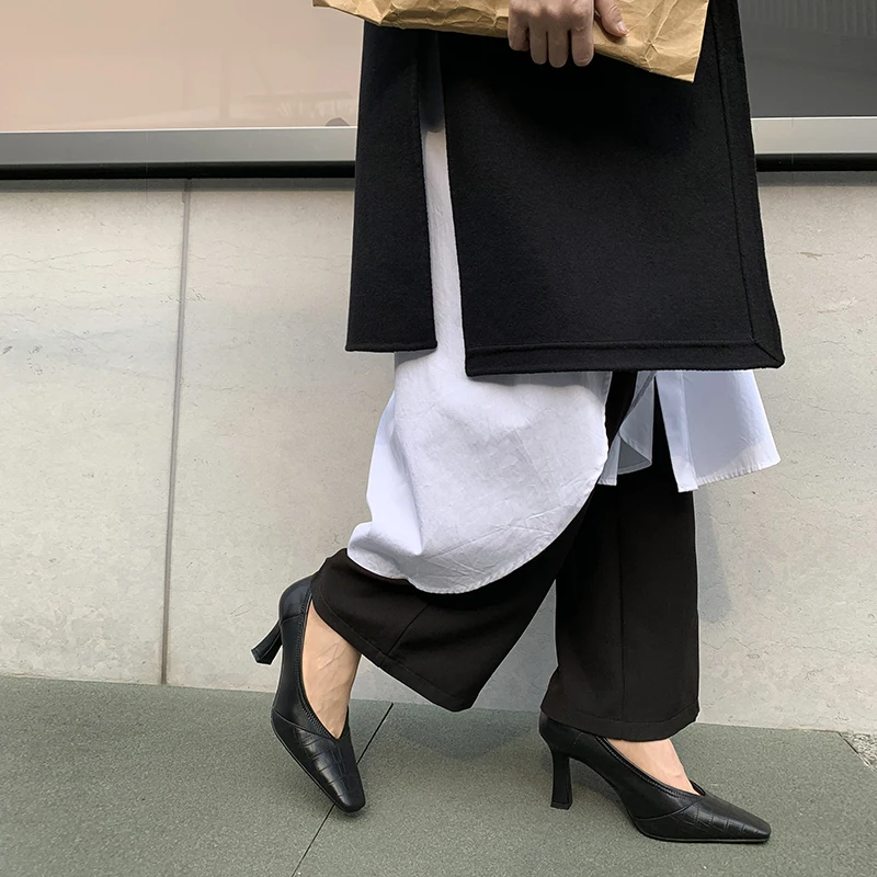 

Square Toe Shoes Woman 2020 Hot Sale Spring Summer Shallow High Heels Pumps for Women Working Basic Party Women Shoes