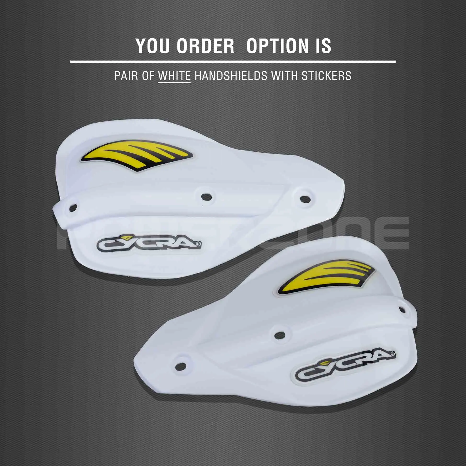 White Handshield Powerzone Мотоцикл Байк ATV Руль рукавицы для KTM ADV EXC Enduro Husqvarna FE TE WRF CRF YZF rmz KXF KLX - Цвет: White Handshield